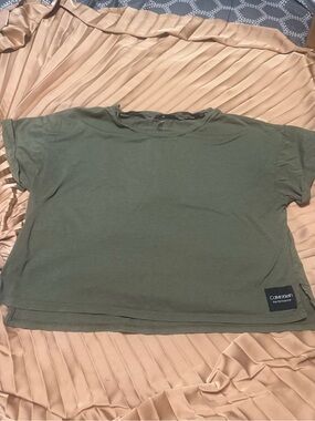 Calvin Klein Olive Green Crewneck Tee